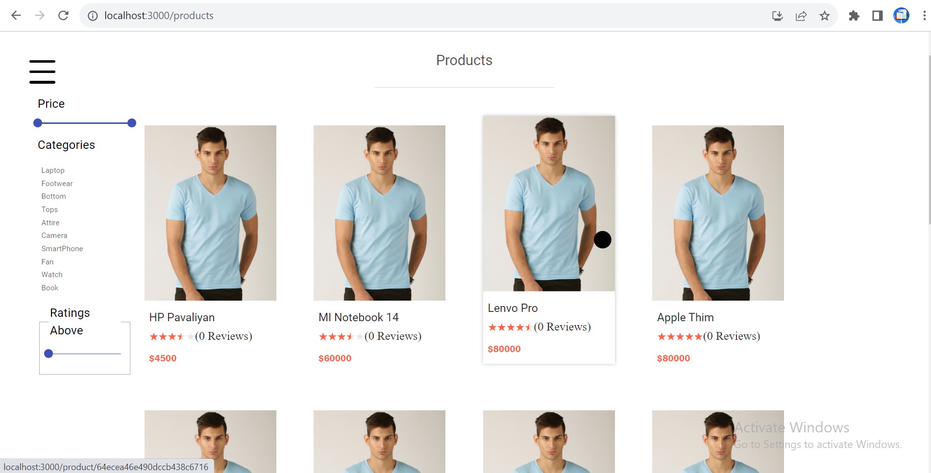  E-COMMERCE Web App